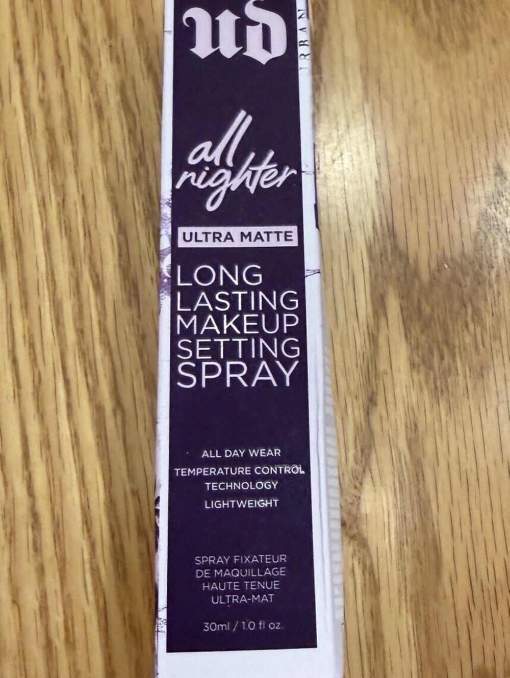 Urban Decay All Nighter Ultra Matte Setting Spray Travel Size 30ml 1.0oz BNI